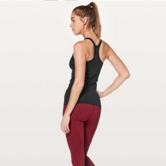 Lululemon Ebb To Street Racerback Crop Tank Top | Black | 8 - Picture 3 of 12